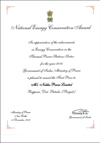 National Energy Conversation Award